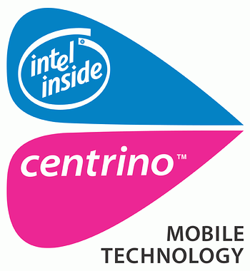 Logo spolenosti Intel pro mobiln technologie