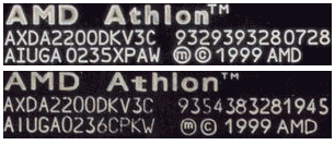Peznakovan ttek CPU Athlon XP 2200+