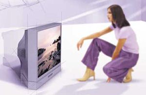 Tenk CRT televize od LG.Philips Displays