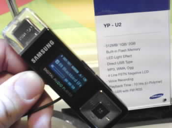 MP3/WMA/Ogg přehrávač Samsung YP-U2