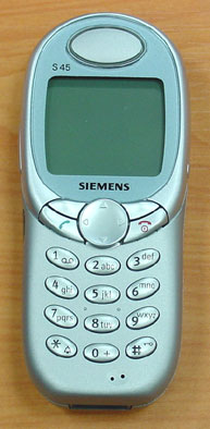 Siemens S45 stbrn (pohled zepedu)