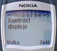 Displej Kontrast