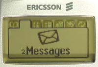 Ericsson T39m - display Menu