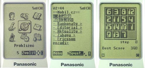 Panasonic GD95 tři displeje
