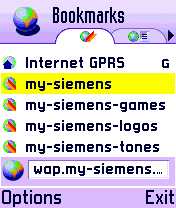 Siemens SX1 - displej