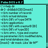 Seznam parametr Pkazu DIR v PalmDOSu