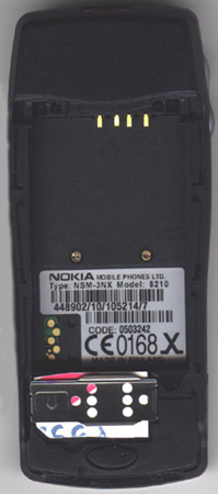 otevrena Nokia 8210
