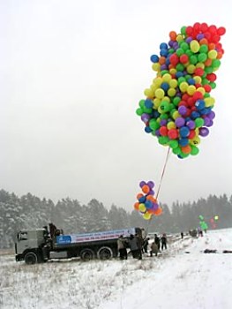Rusa vynesly balonky téměř do šesti kilometrů - iDNES.cz