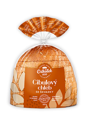 Cibulový chléb se škvarky