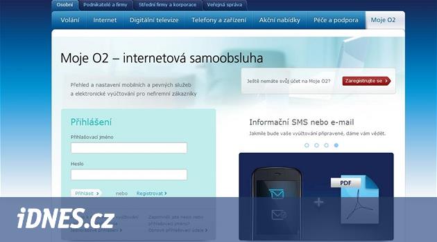 O2 spustilo internetovou samoobsluhu. Zatím umí méně než konkurence ...