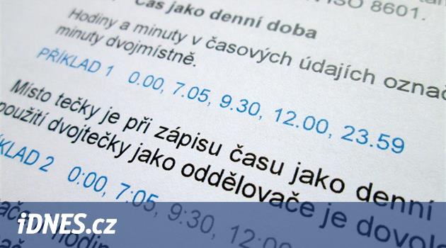 Jazykovědci mění pravidla pro psaný text. Správně bude 7:30 i 7.30 -  iDNES.cz