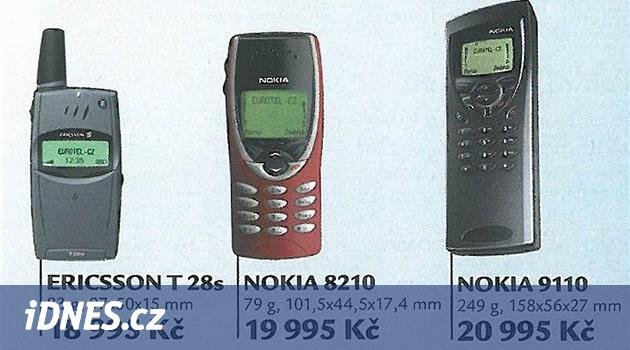 Že jsou dnes mobily drahé? Podívejte se, kolik stály v létě roku 2000 -  iDNES.cz