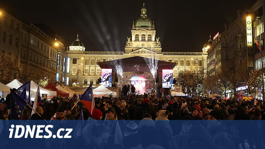 Oslavy 17. listopadu 2025 v Praze. Akce zdarma, program v centru