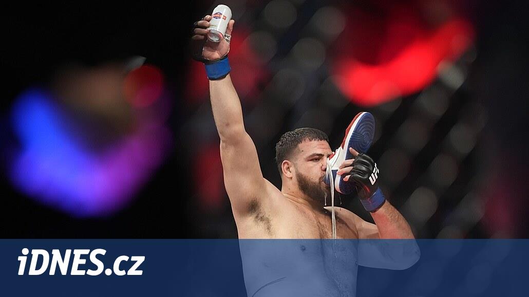Duel de deux poids à l’UFC.  Gane tente d’empêcher la célébration de la bière Tuivasa en France