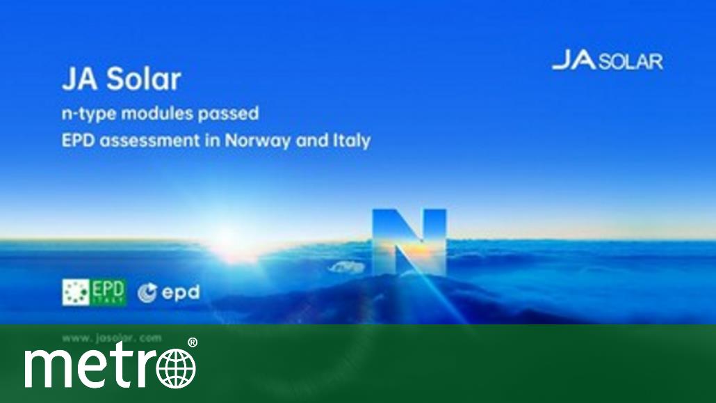 JA Solar Type N-moduler bestått EPD-vurdering i Norge og Italia