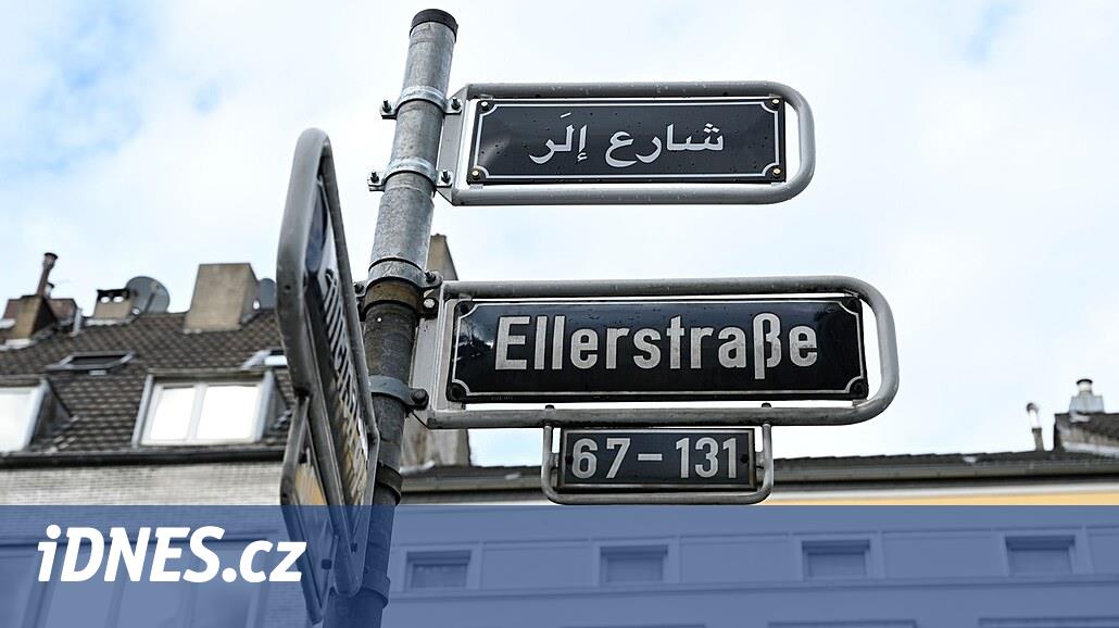 Zu faul, Deutsch zu lernen?  Düsseldorfer Straßenschild auf Arabisch weckt Emotionen