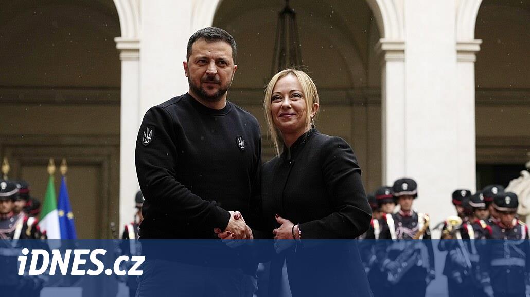 Zelenskyj ha incontrato il primo ministro Meloniová, poi si è recato in Vaticano