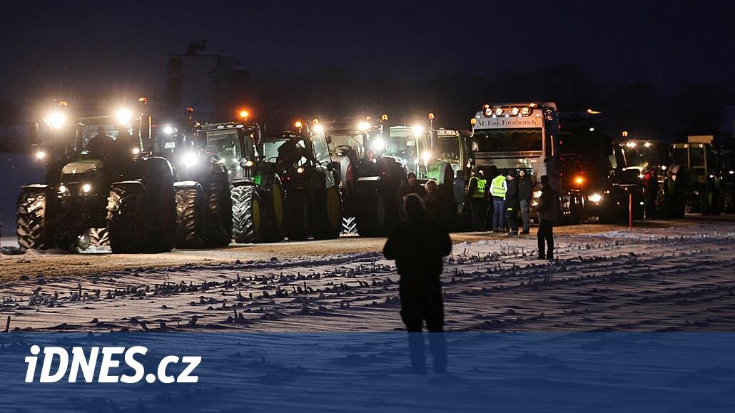 Wegen des Streiks haben deutsche Bauern die Übergänge nach Tschechien blockiert, nun sind sie befahrbar