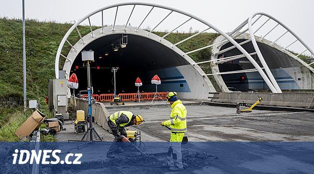 Od soboty bez omezení. Dělníci končí opravu Pražského okruhu u Lochkovského tunelu - iDNES.cz