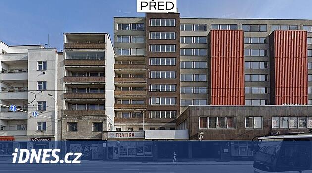 Prag'ın Žižkov kentindeki korku dolu panel evler büyük zorluklardan sonra nihayet onarıldı