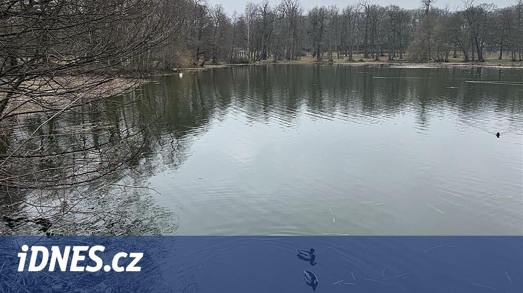 Teplice Kalesi Parkı'ndaki gölet yeniden suyla doldu.  Yüzlerce yıl sürmeli