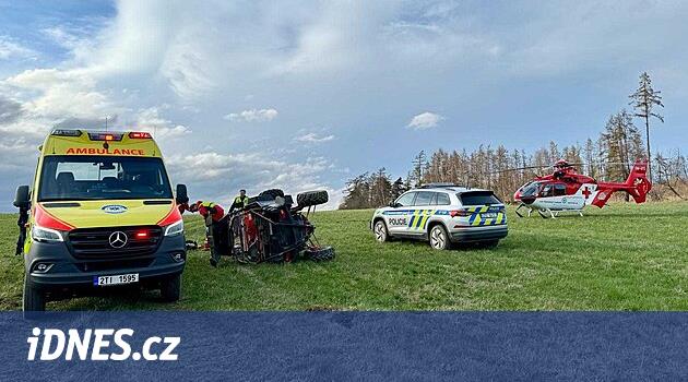 Bruntálsk'ta ATV sürüşü iki adamın çarpışması ve yaralanmasıyla sonuçlandı