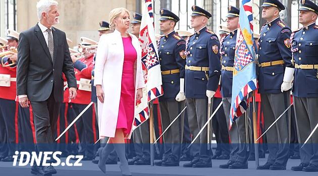 Čaputová veda etmek için Prag'a geldi.  Burada kendimi evimde gibi hissediyorum, dedi Pavlo'ya