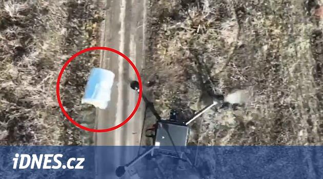 VIDEO: Rusové „sestřelili“ ukrajinský dron plechovkou hovězího masa