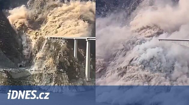 VIDEO: V Číně se zřítil tři čtvrtě kilometru dlouhý most. Teprve nedávno ho otevřeli