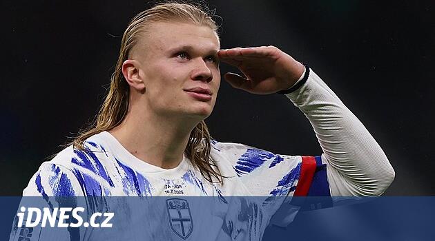 Haaland táhne Norsko na mistrovství světa. Na San Siru vyhráli 4:1
