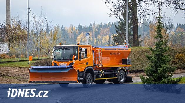 Liberec bölgesindeki yol işçileri kışa hazır