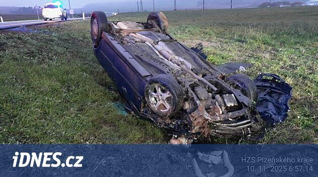 Dvě nehody na novém obchvatu u Rokycan nedělilo ani 24 hodin, šest hospitalizovaných