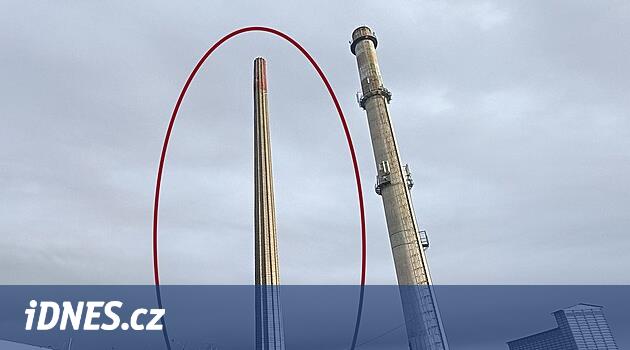 Dobříš'te 65 metre yüksekliğinde baca patlayacak, eski ısıtma tesisinde maliyet 45 yıl