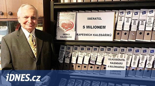 Bir kozmonot Savická ile başladı, bugün koleksiyoncunun evde bir milyon takvimi var