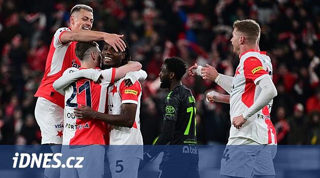 Slavia – Jablonec 3: 0, kaleci Hanus için Çılgın Maç, tüm hedeflere neden oldu