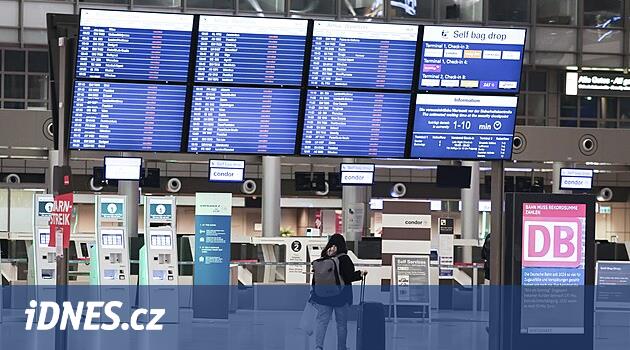 Letiště v Německu ochromila hromadná stávka, zrušeny jsou i spoje s Českem - iDNES.cz