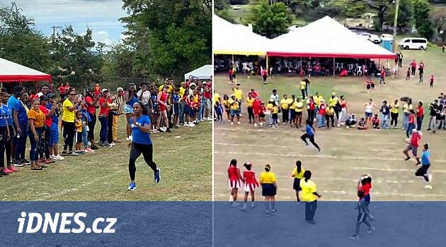 Shelly-Ann Fraser-Pryce: Olimpiyat efsanesi okul yarışında rekabeti kurtardı
