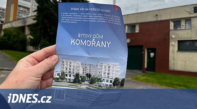 Komořany'de bir apartman binası inşa etmek: Yerliler karşı