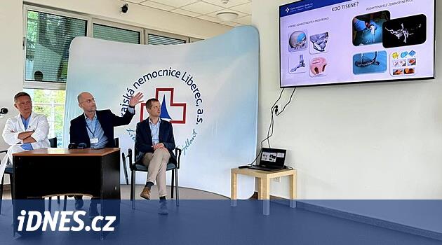 Liberec'teki Bölge Hastanesi, iki yıl içinde 3D baskıdan implant üretmek istiyor