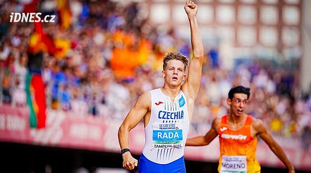 Juniorský mistr světa, navíc v evropském rekordu. Překážkář Rada zazářil v Eugene