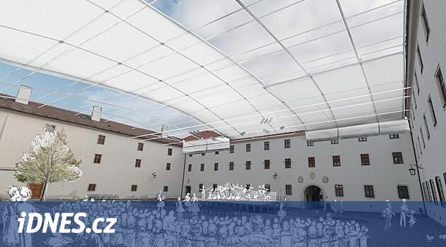 Špilberk Kalesi Brno'da: Avluyu çatmak için planlandı