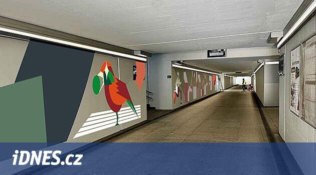 Demiryolu yönetimi alt geçidi ústí nad orlicí'de boyayacak, motif kuş olacak