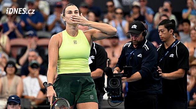 Sabalenková hayranlarını eğlendirdi. Brisbane'deki zaferinin ardından nişanlanacağını ima etti