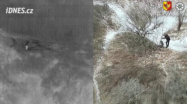 Polis, kayıp bir adamı drone ile aramanın videosunu gösterdi