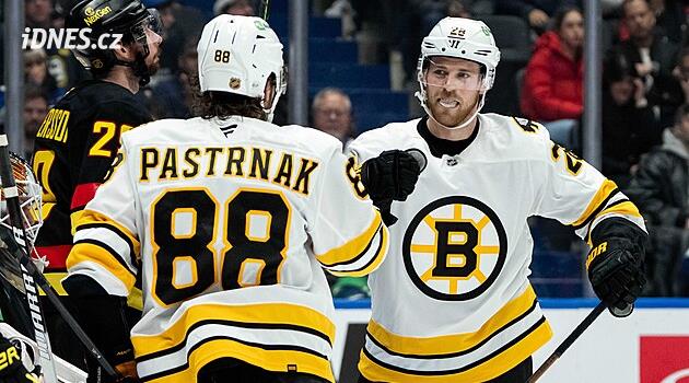 NHL: Pastrňák, Bruins'in Vancouver'daki zaferini yönetti