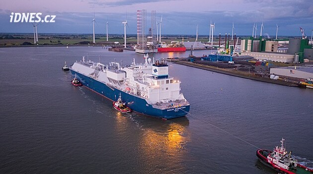 Česko získalo přes terminál v Eemshavenu 8,2 miliardy kubíků plynu