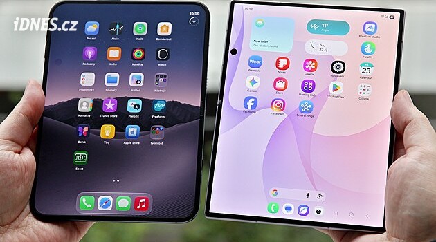 Dva soupeři, kdo je vítěz? Porovnali jsme ohebný iPhone a samsung