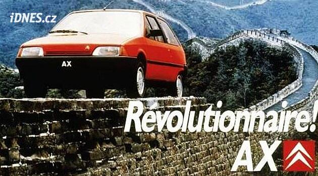 Citroën v roce 1986 natočil slavnou reklamu na moodel AX na Velké čínské zdi