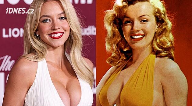 Herečka Sydney Sweeney je příbuzná s Marilyn Monroe. Vidíte podobu?