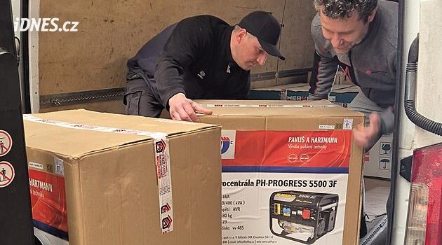 Žďár'dan Ukrayna'ya yardım, şehir enerji santralleri gönderiyor